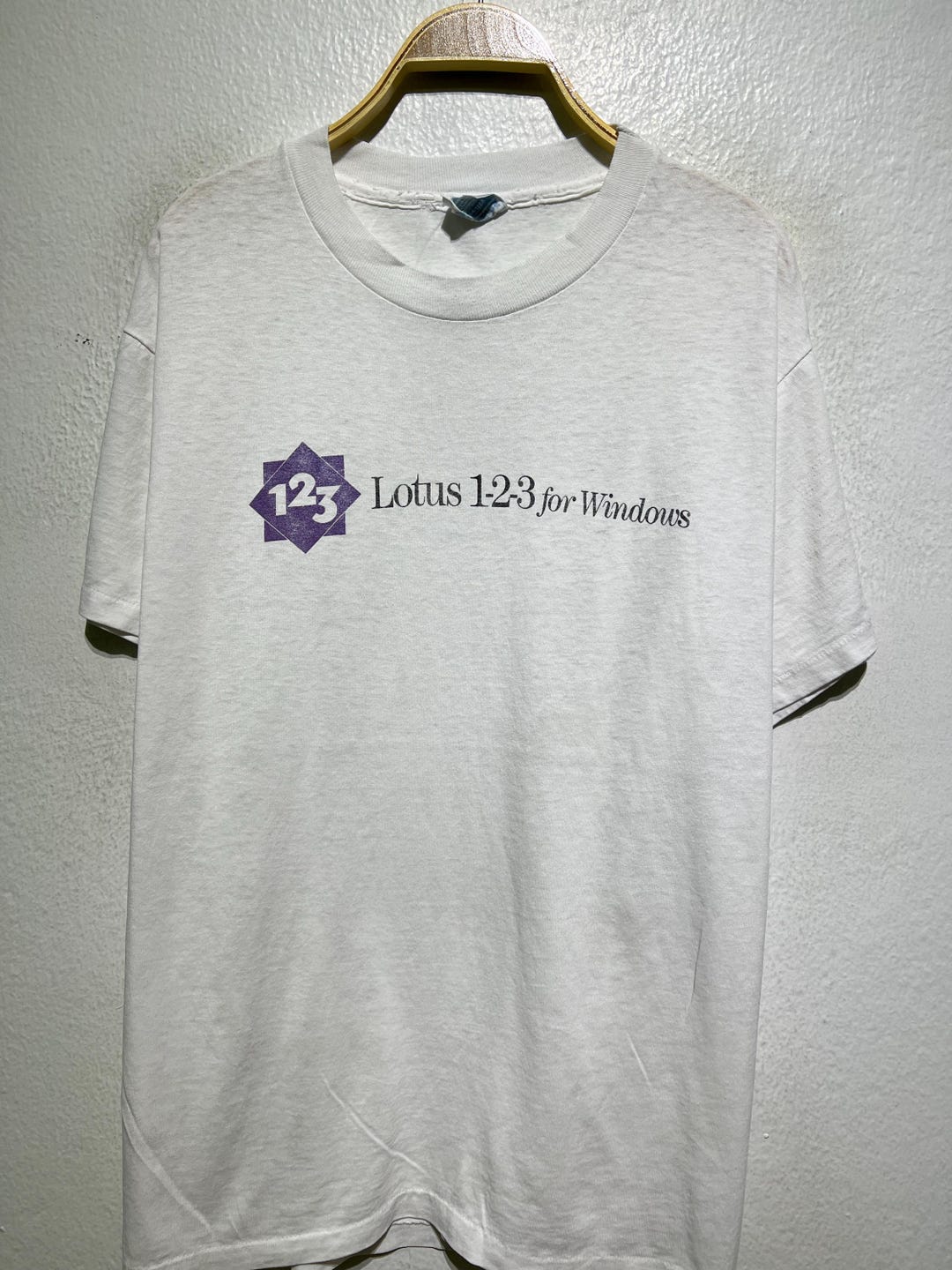 Vintage 90s Lotus 1-2-3 for Windows T-shirt L Tech Software
