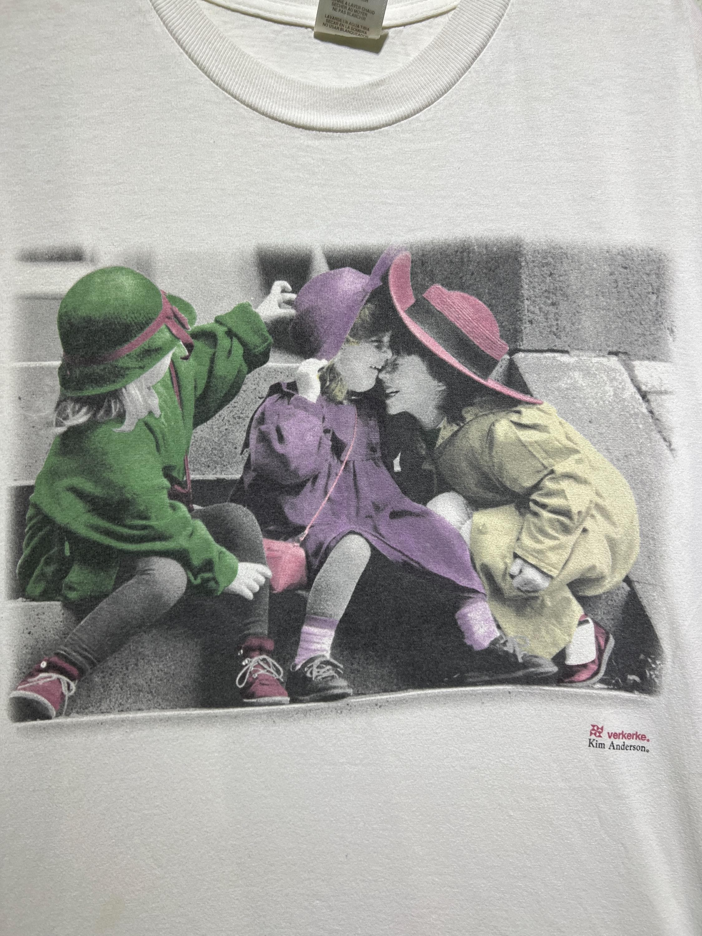 Vintage 90s Kim Anderson Photo T-shirt L Children Graphic