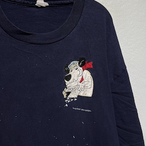 Vintage 90s Muttley Laughing Dog Hanna Barbera T-Shirt Retro Cartoon Character Holding TNT Trap Humor Classic Animation Tee Size XL