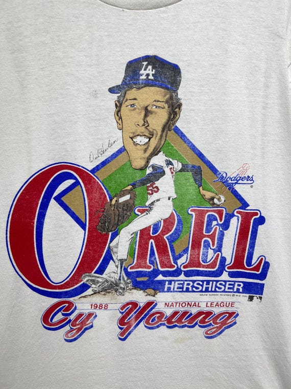 OREL HERSHISER Tシャツ ヴィンテージ 1989 オレル・ハーシュハイザー Tシャツ L 1988 サイ