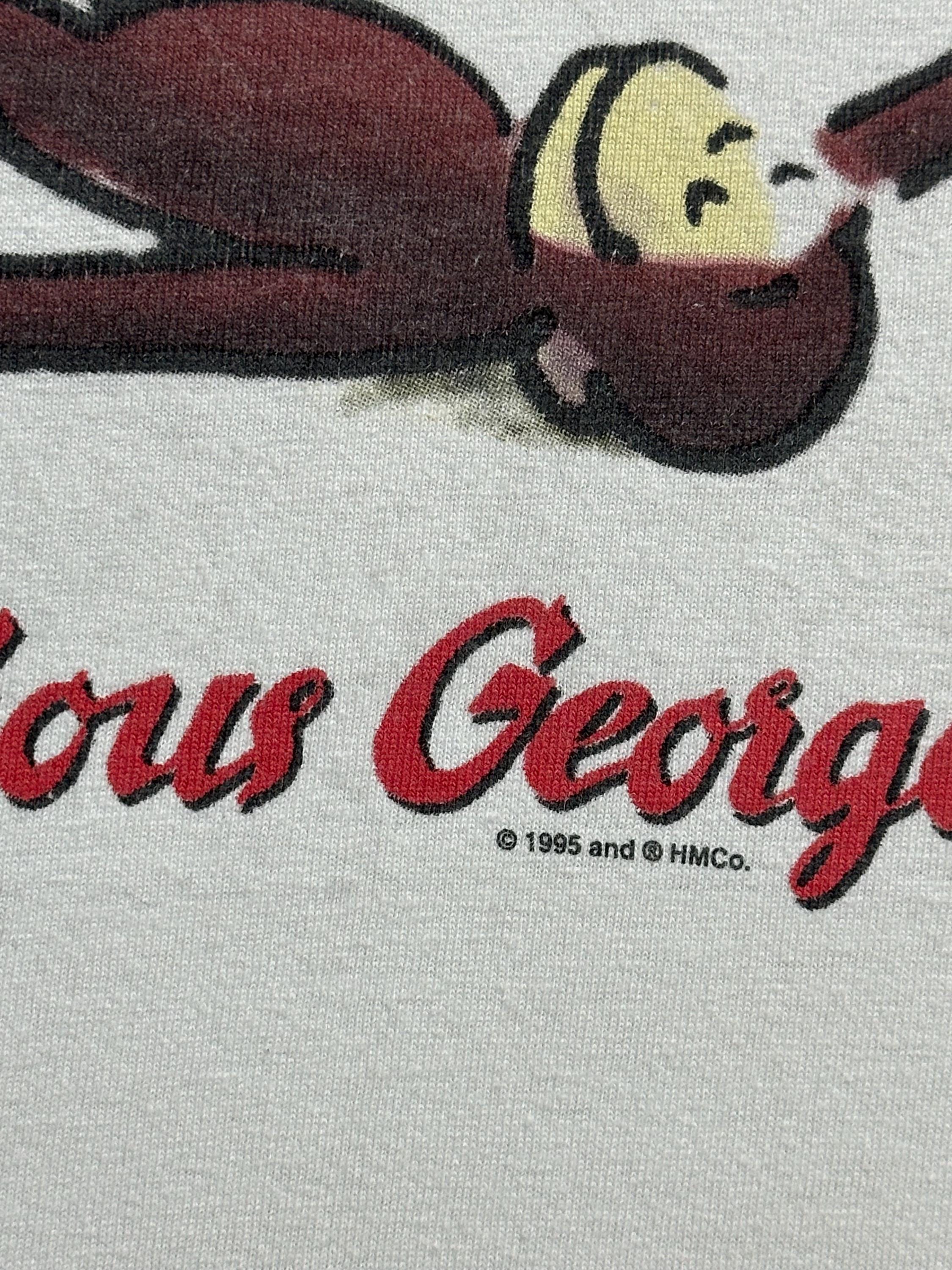 Vintage 90s Curious George Ether 1995 T Shirt Size XL