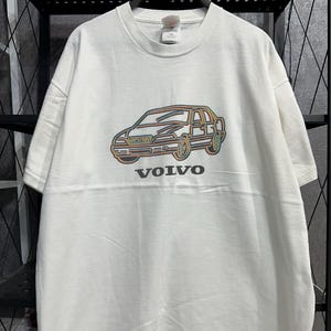 Vintage des années 90 Volvo Racing Team T-shirt taille XL vintage suédois voiture passionné Motorsport Promo t-shirt auto classique