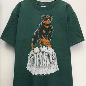 Vintage 90s Top Dawg 1994 T-shirt Rottweiler Dog Graphic Tee