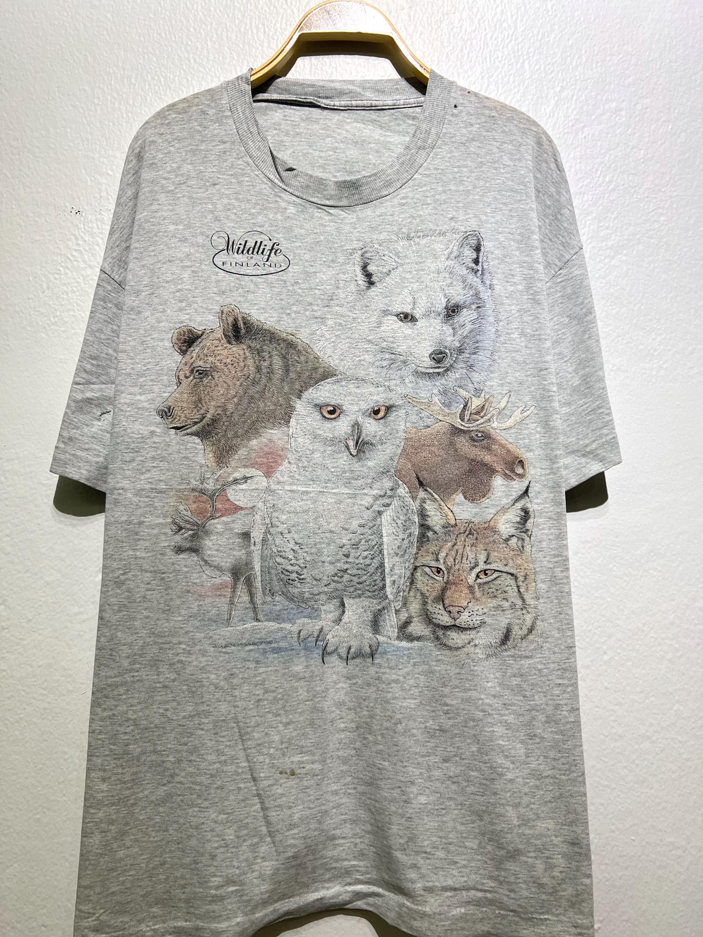 Vintage 1990s Wildlife of Finland Moose Bear Lynx Owl Arctic