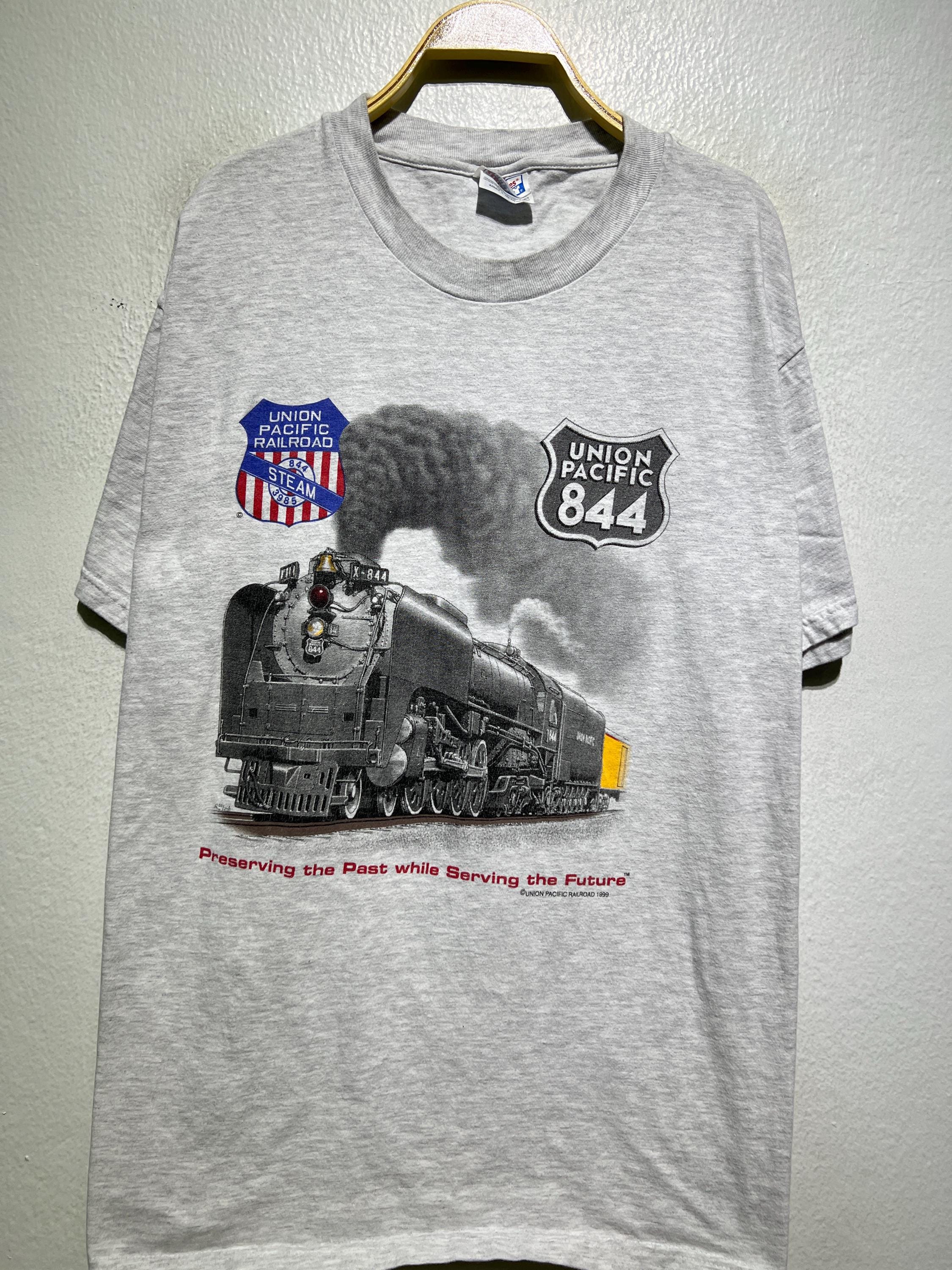 ULTRABASIC Men's Union Express Graphic Tee – Vintage Locomotive Design, 1945 Railway Anniversary - View #12