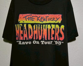 Vintage 1991 Kentucky Headhunters Band Tee Shirt Mens Size L/XL