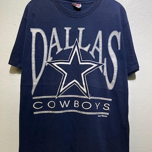 Vintage 90s Dallas Cowboys T Shirt Size L NFL Football Team 1990s Sports Fan Dallas Cowboys Supporter NFL Football Shirt