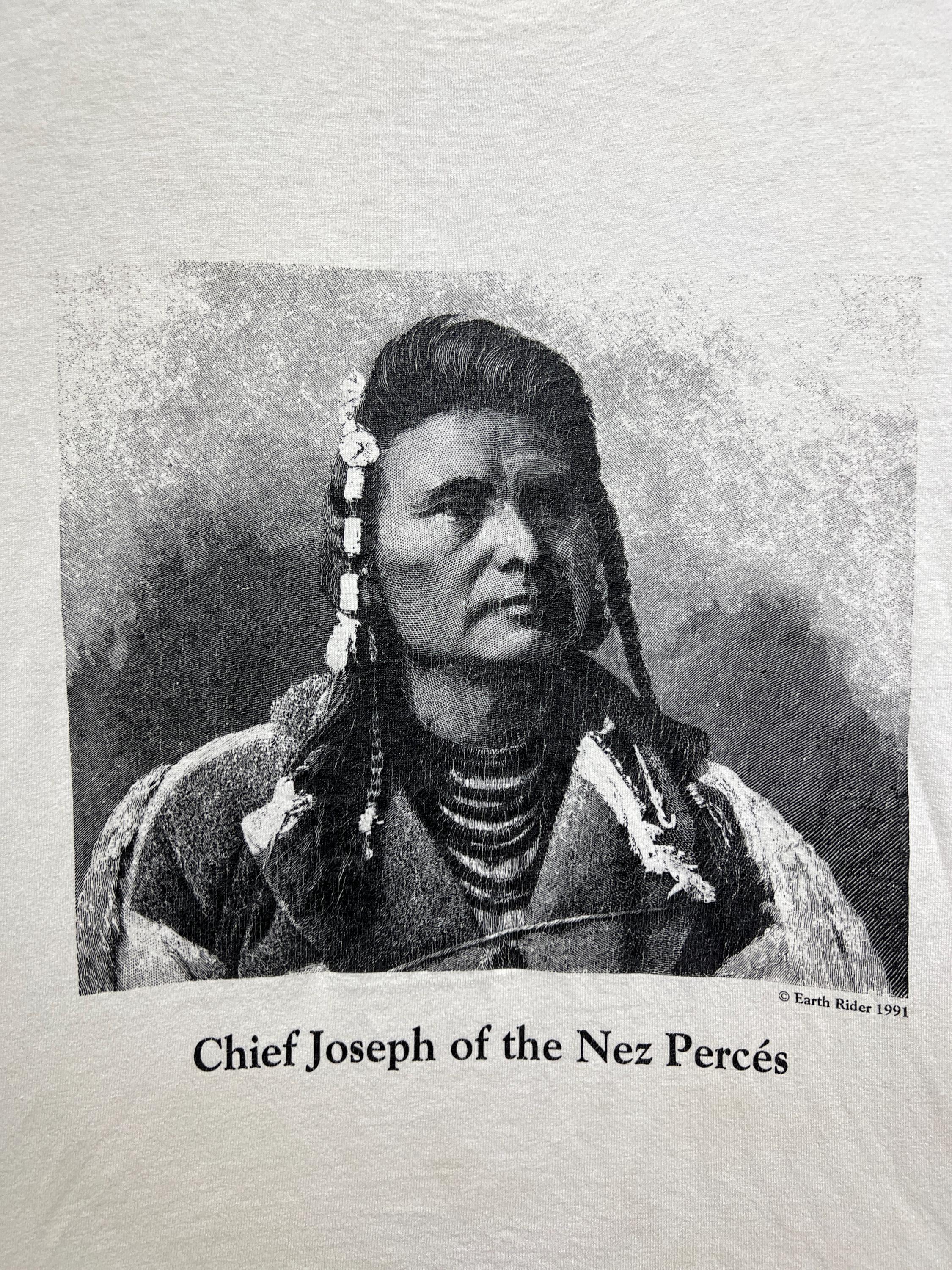 Vintage 1991 Chief Joseph T-shirt M Nez Perce Surrender