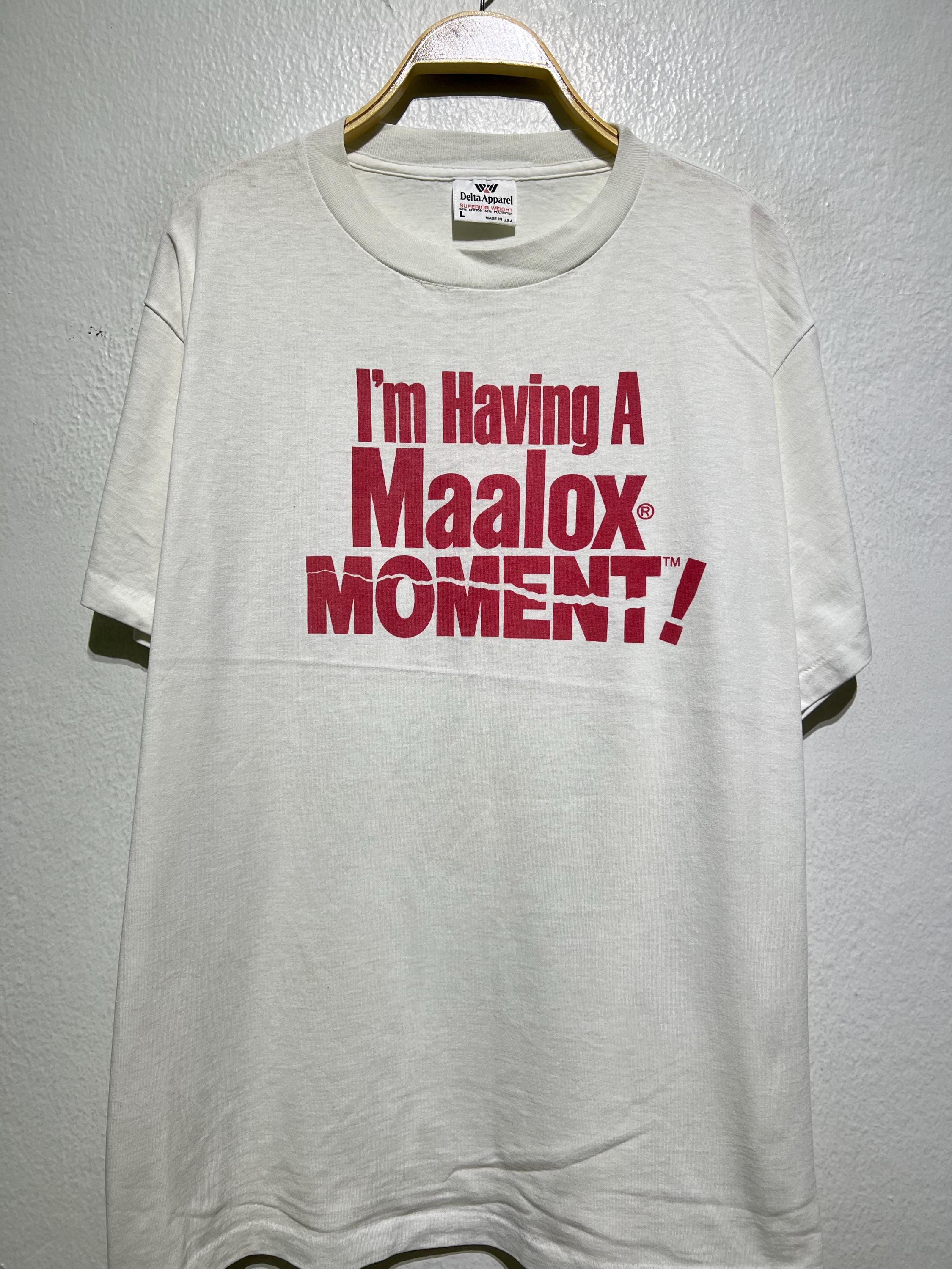 Vintage 90s I'm Having a Maalox Moment Slogan T-shirt Size L
