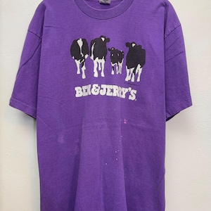 ヴィンテージ 90年代 ベン＆ジェリーズ バーモント ファイネスト 1992 Tシャツ 牛グラフィックTシャツ サイズL