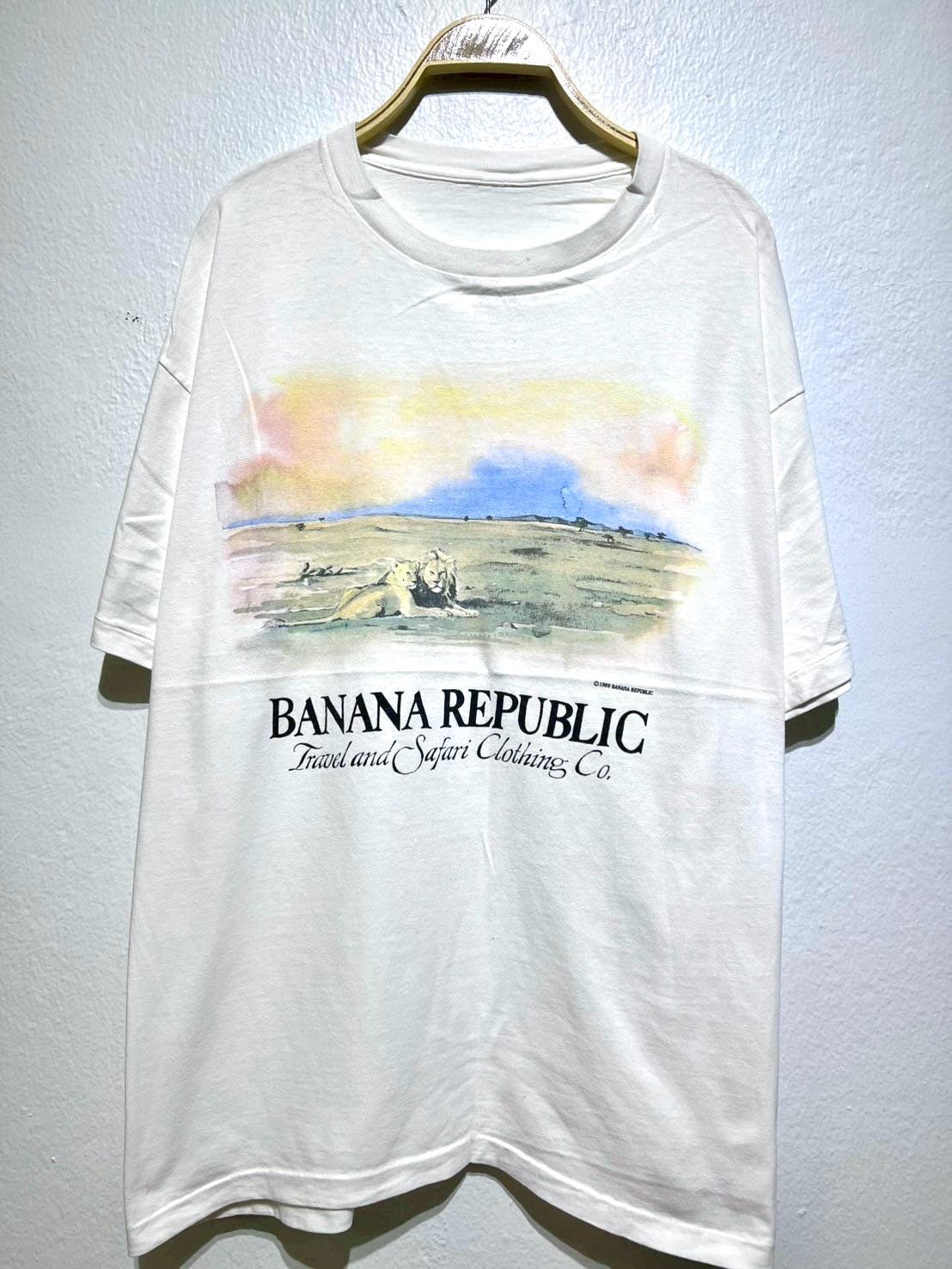 Vintage 80s Banana Republic Lion Safari T Shirt Size XL 1989 - Etsy