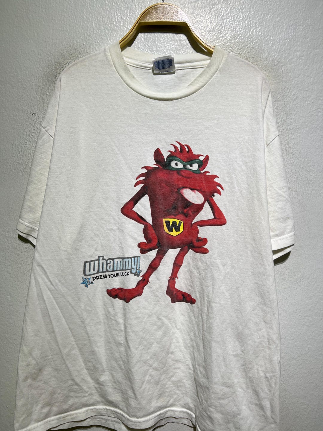 Vintage 90s Whammy T-shirt L Press Your Luck Game Show Network Tee