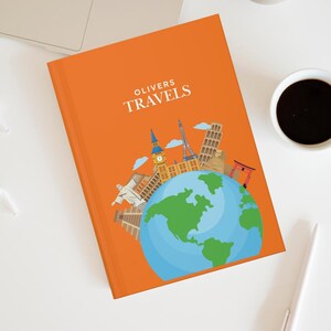Hardcover Travel Journal, Travel diary