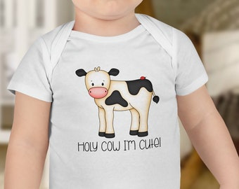 Holy Cow I'm Cute! Baby Short Sleeve Gerber Onesie®