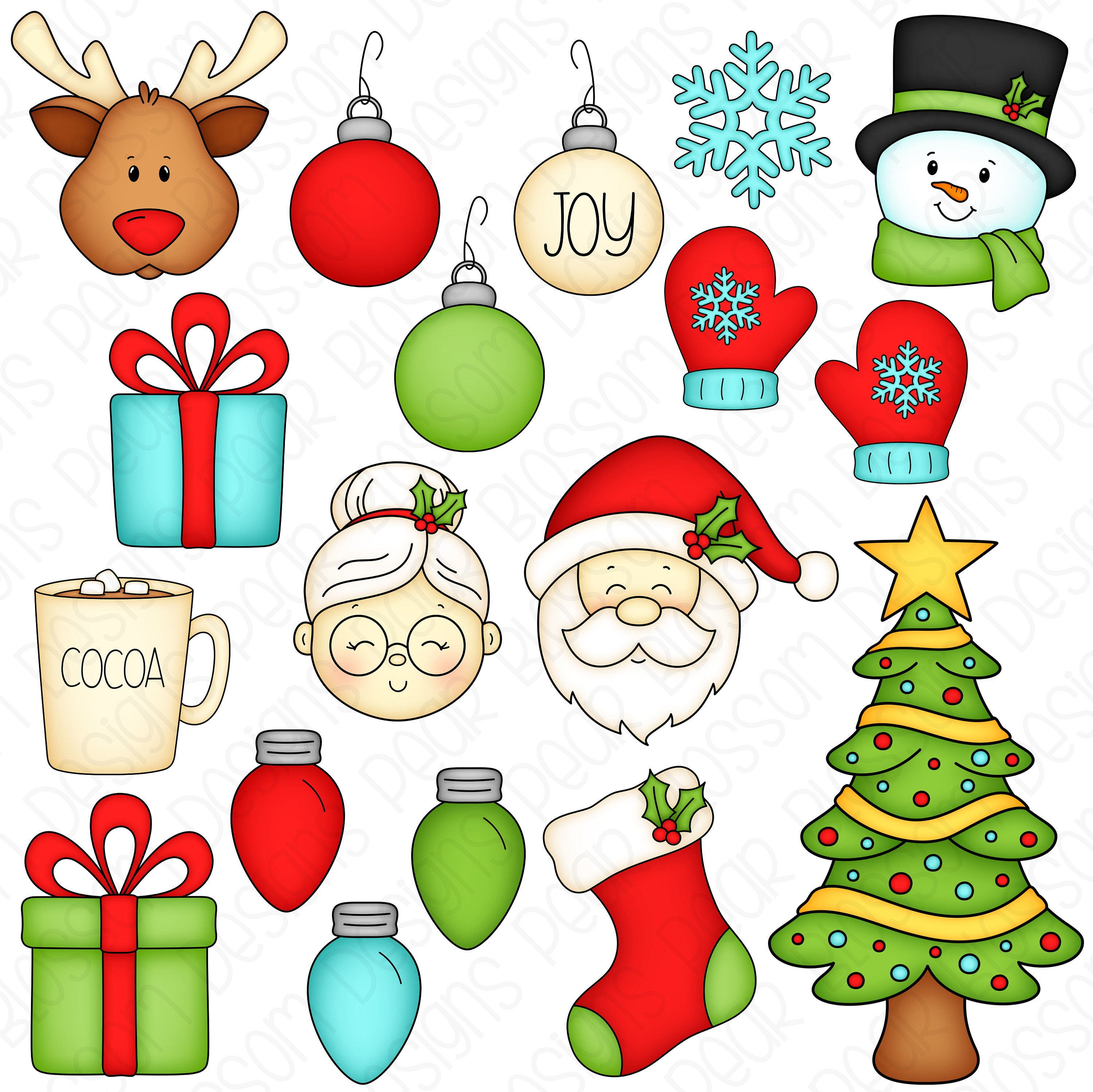 animated christmas decorations clipart