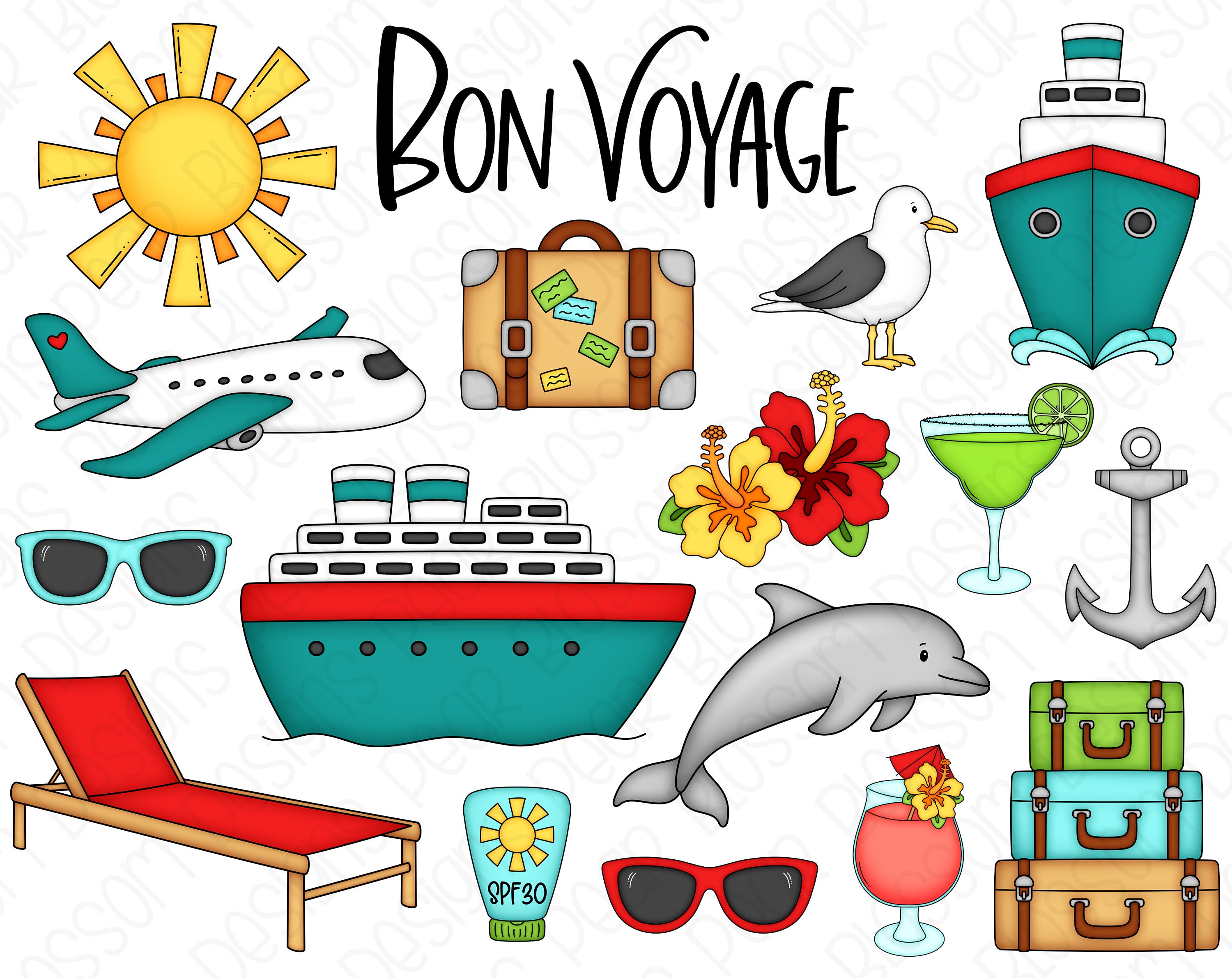 bon voyage clipart