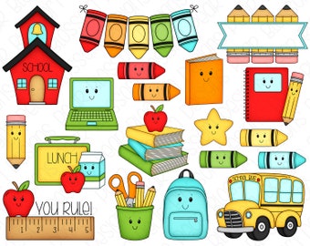 Back To School Clipart Etsy