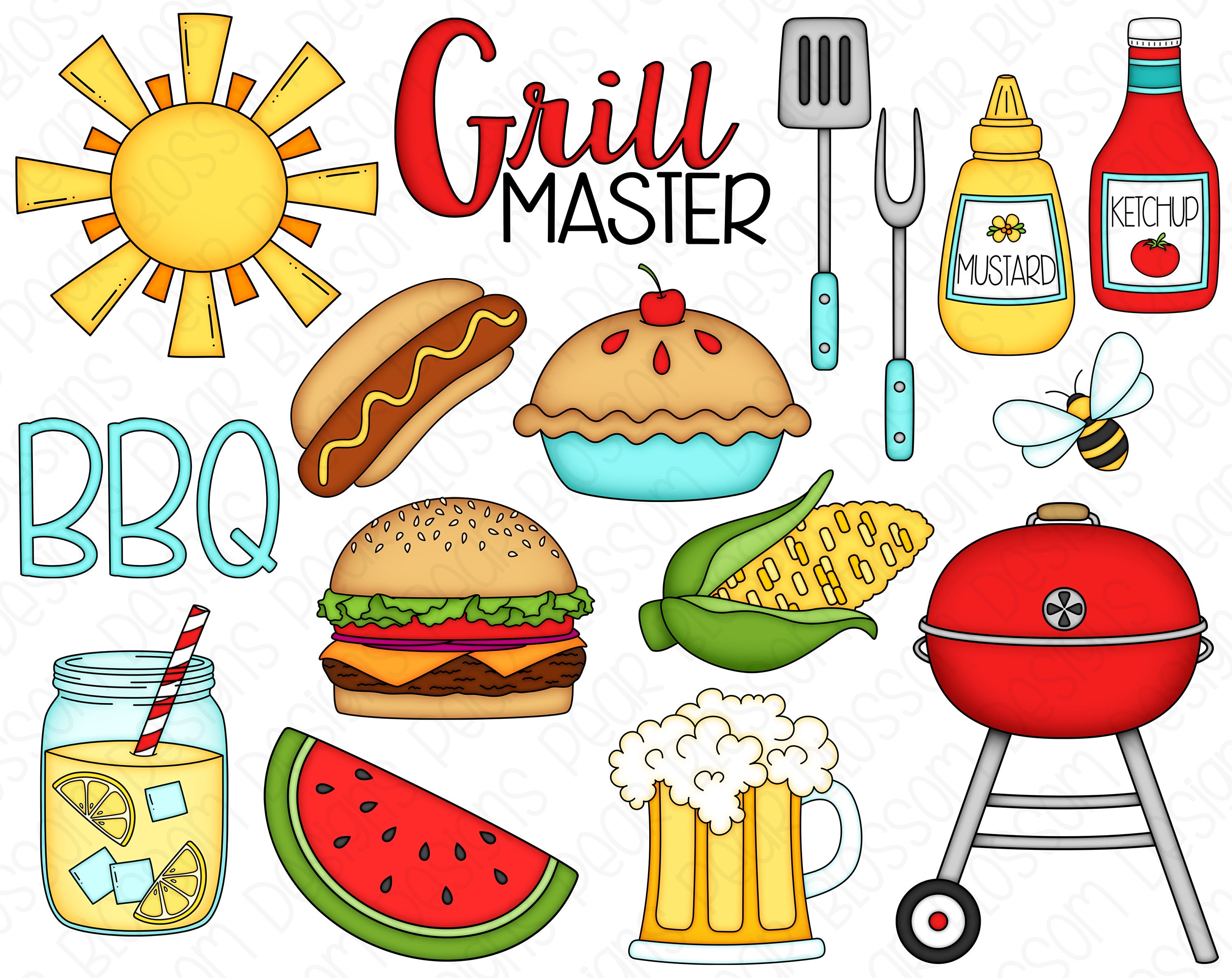 BBQ Timer PNG, BBQ BEER PNG Grill Summer Graphic by MP Digital Art