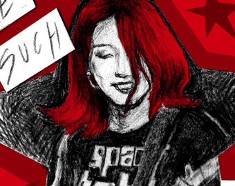 Miki Berenyi – A5 print, signed by Artist