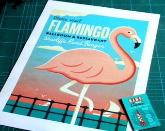 Flamingo Ballroom – Original signed A3 Print