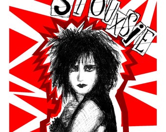Siouxsie Sioux – A5 print (signed by the Artist)