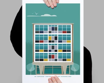 De Verfdoos (The Paintbox) Building Amsterdam – Signed Illustrated A3 Artprint