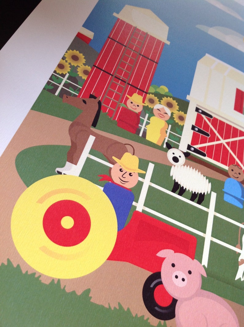 Fisher Price Farm Playset A3 Artprint - Etsy