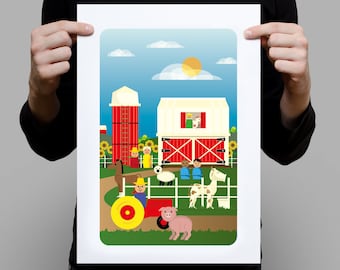 Fisher Price Farm Playset A3 Artprint