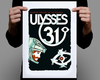 Ulysses 31 Art Print: 80s Cartoon Series, Signed & Numbered