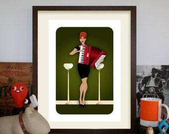 Joan Harris – Madmen A3 Art Print