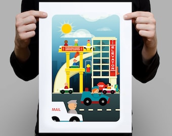 Fisher Price High Rise Garage Third Edition Variant A3 Artprint