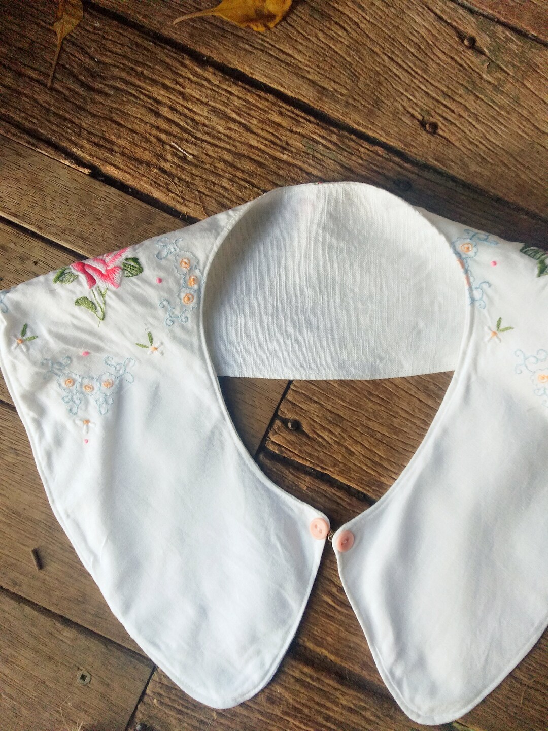 Retro Vintage Detachable Collar Jabot Style Boho Cotton - Etsy