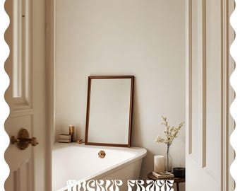 Frame Mockup Bathroom, DIN A Frame Mockup for Photoshop, Thin Wood Frame, PSD Photoshop Photopea Mockup, Realistic Mockup