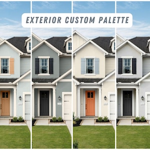 Exterior house colors, Exterior paint colors palettes, Exterior color Schemes, Digital House Painting, Exterior painting, Custom Design