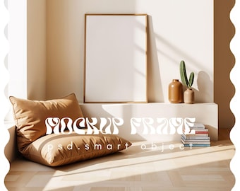 Vertical Mockup Frame, Single frame, Wood Frame Mockup, Frame Mockup, Artwork Mockup, Frame Mock Up, Art Print Mockup