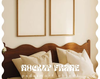 Frame Mockup, 2 Frame Mockup, Double Frame Mockup, Two Frames Mockup, Frame Mockup Duo, Minimalist Frame Mockup, DIN A ratio