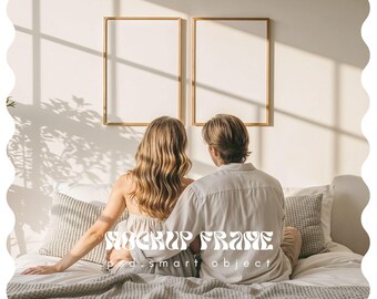 Frame Mockup, 2 Frame Mockup, Double Frame Mockup, Two Frames Mockup, Frame Mockup Duo, Minimalist Frame Mockup, DIN A ratio