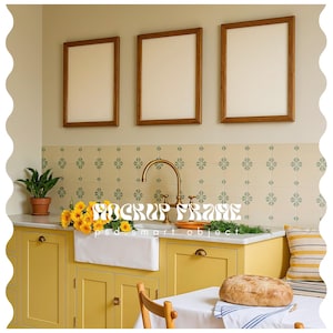 Set of 3 Frame Mockup, Photoshop Mockup, Wood Frame Mockup, Vertical Frame Mockup