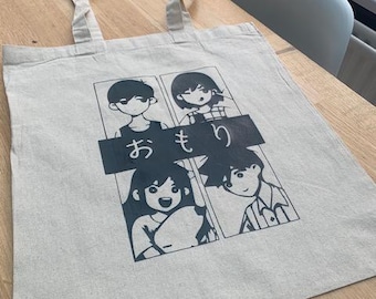 Omori inspired Faces Tote Bag