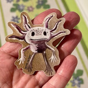 Autocollant vinyle Axolotl