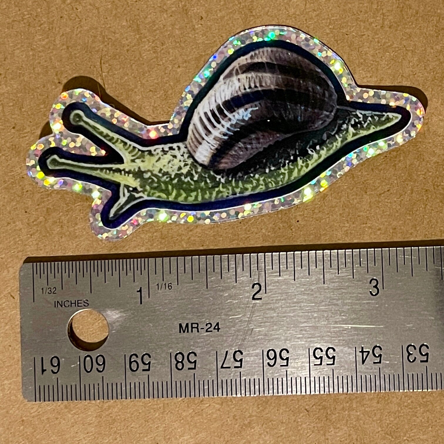 Snail Performance Sticker Sparkle Snail Sticker (vinyl Sticker Made From Original Gouache ...