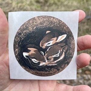Bunny Nest 3" Vinyl Aufkleber