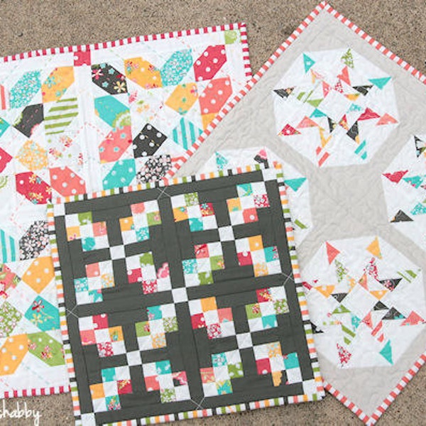 Sweetness (a trio of mini quilts) Pattern #105 PDF quilt pattern