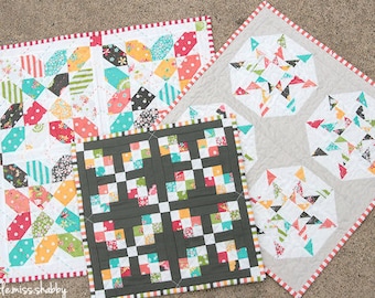 Sweetness (a trio of mini quilts) Pattern #105 PDF quilt pattern