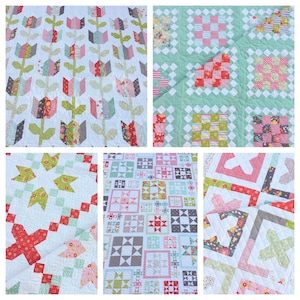 Coriander Quilts Pattern Bundle #1 (Flower Mill Release) PDF VERSION