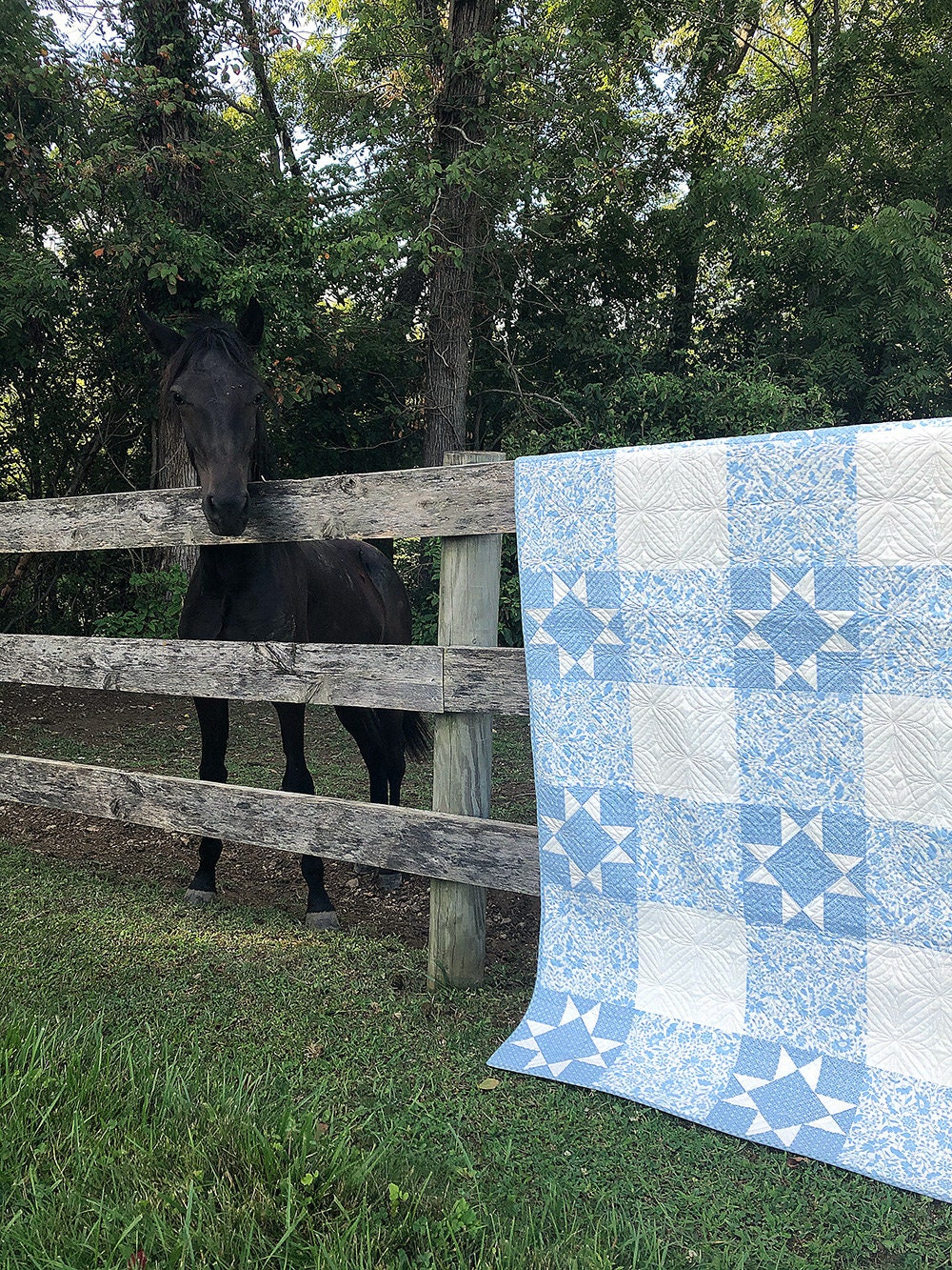 Starry Gingham PDF Quilt Pattern #176 - Etsy