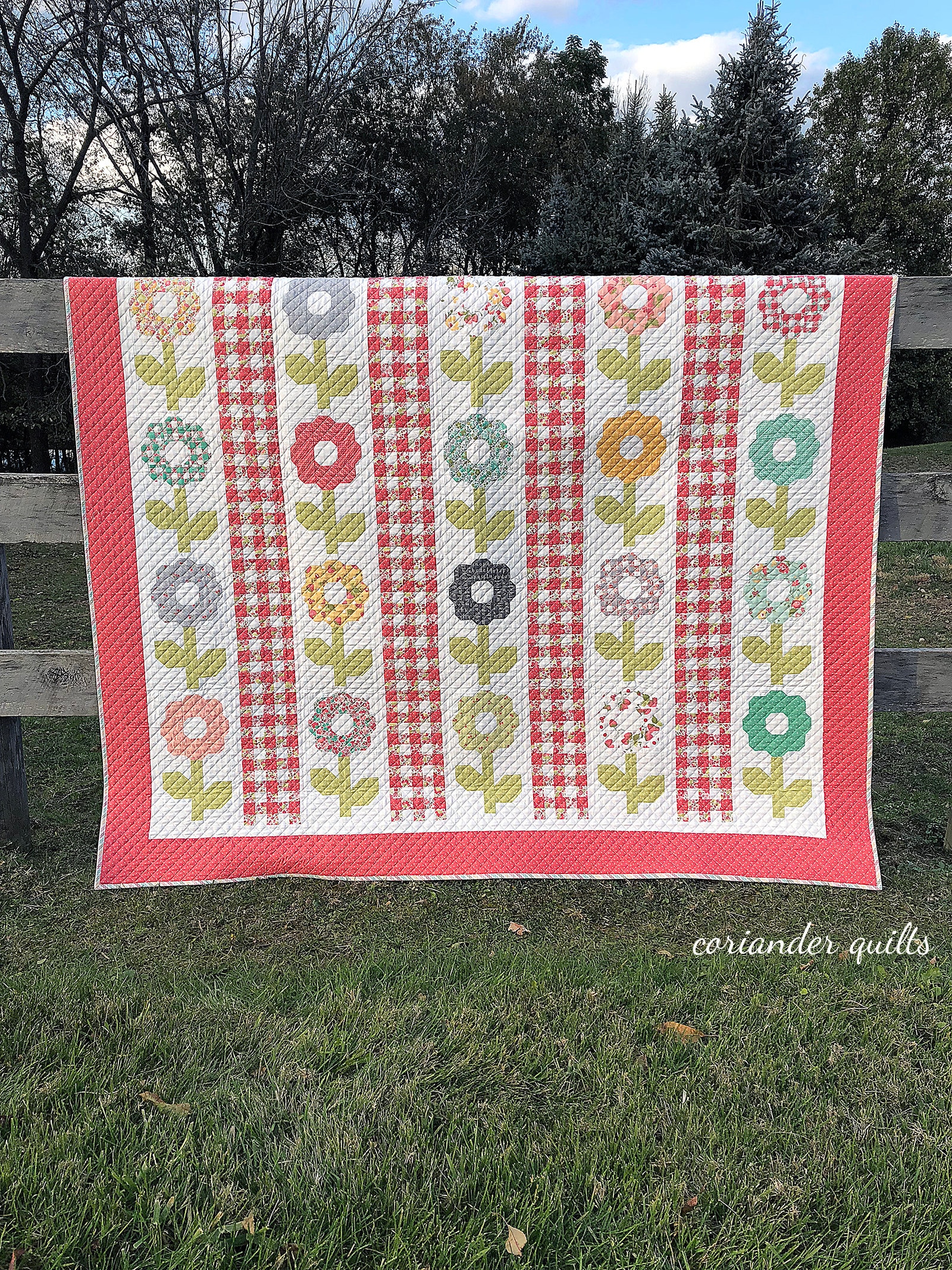 Gingham Garden Pattern #141 PDF Quilt Pattern - Etsy