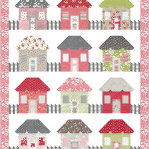 Picket Fence Cottages Digital Quilt Pattern #186