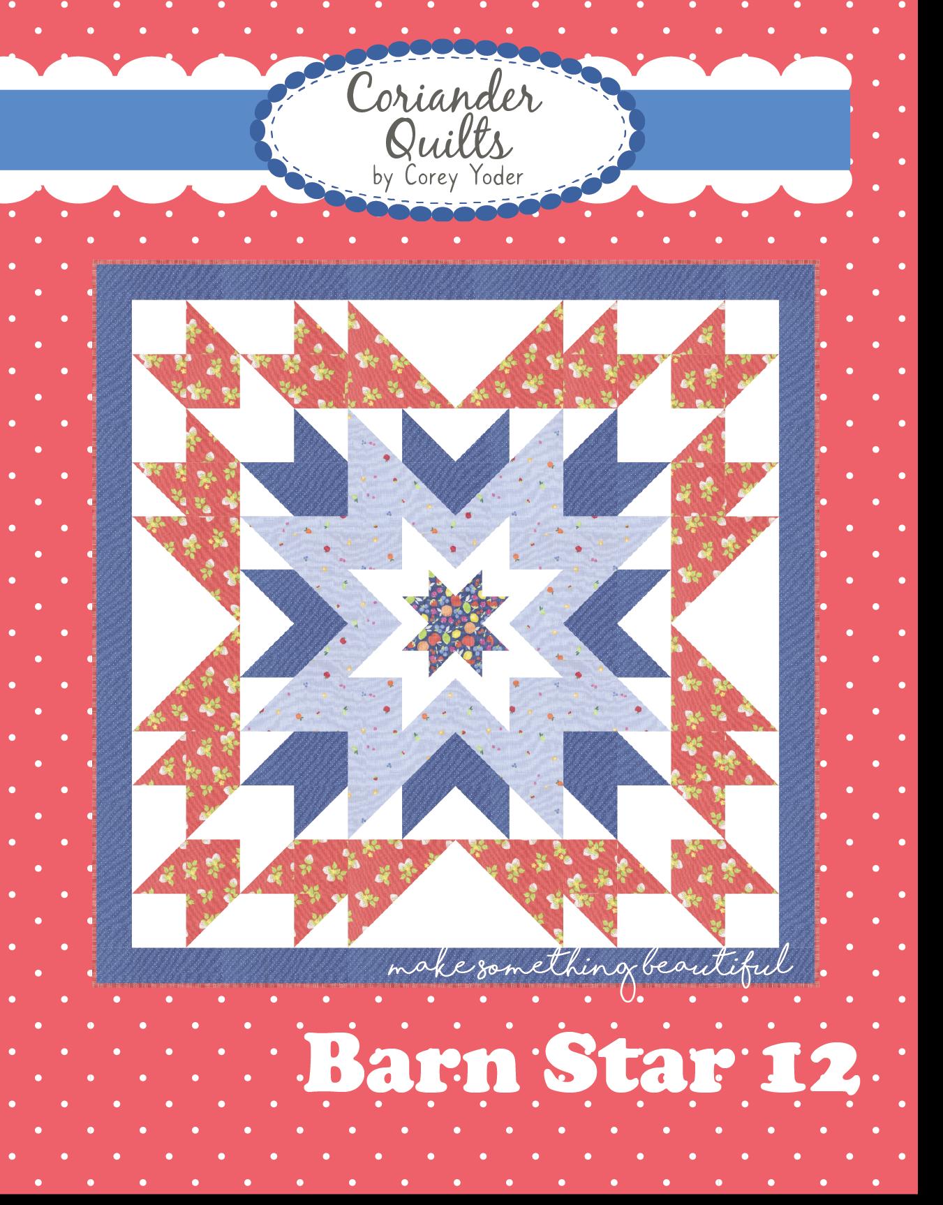 Barn Star 12 Pdf/digital Quilt Pattern #240 - Etsy