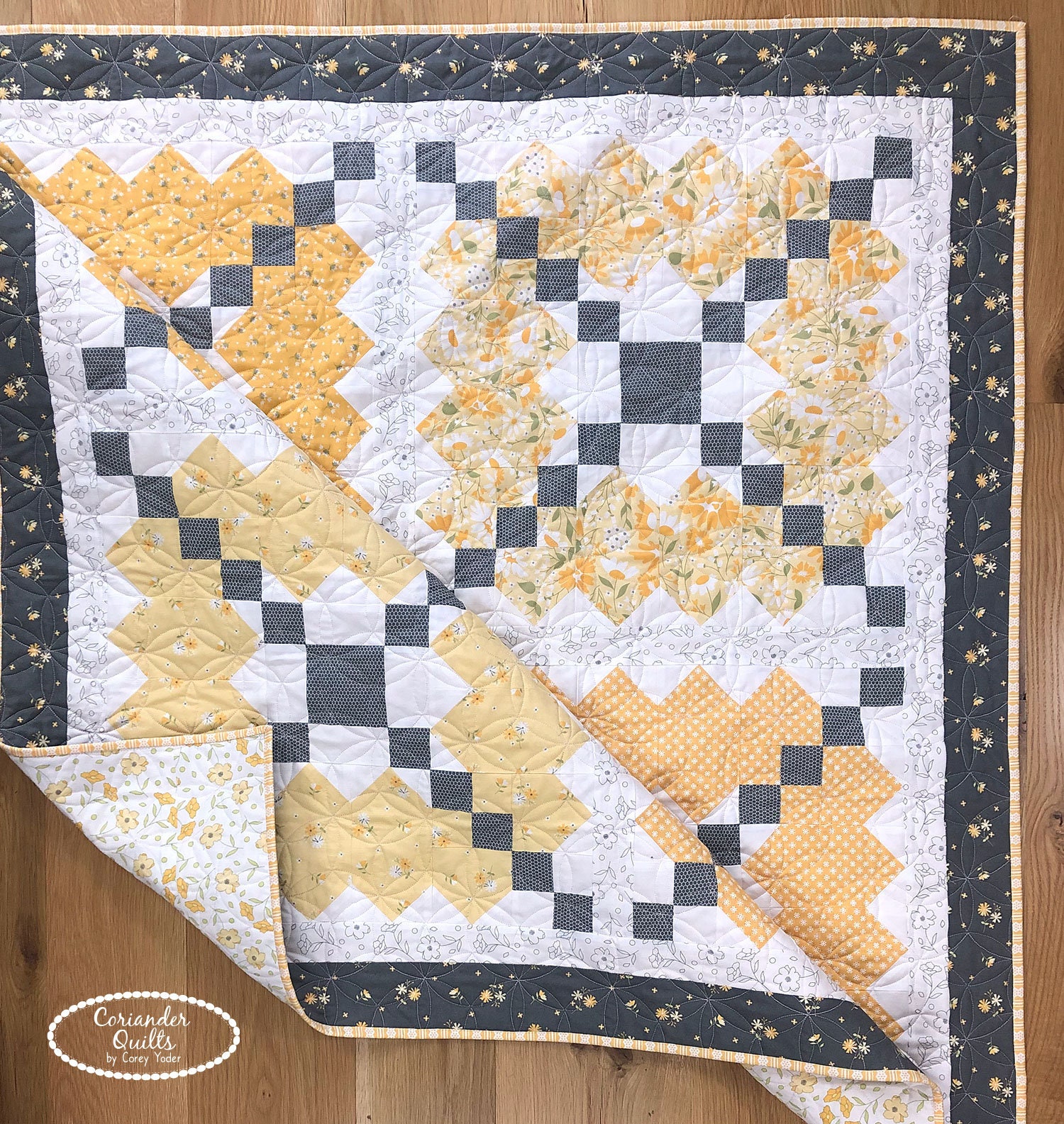 Sunny Flowers PDF Quilt Pattern #193